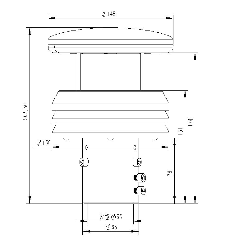 金属款气象传感器